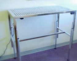 Stainless Steel Clean Room Table Rod Top