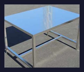 Cleanroom Adjustable Stainless Steel Tables